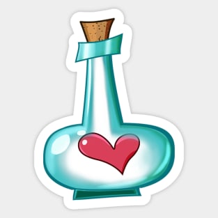 Heart in the Bottle Sticker